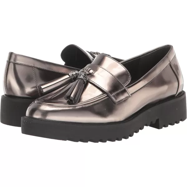 Franco Sarto Womens Carolynn Tassel LoaferPewter Metallic Grey Silver