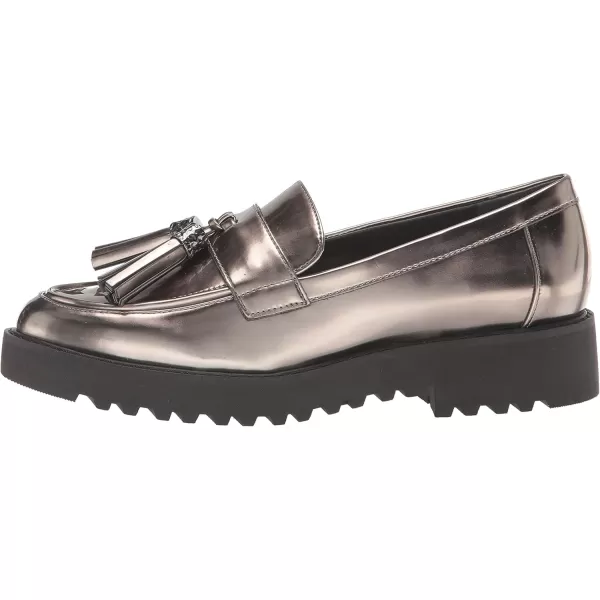 Franco Sarto Womens Carolynn Tassel LoaferPewter Metallic Grey Silver