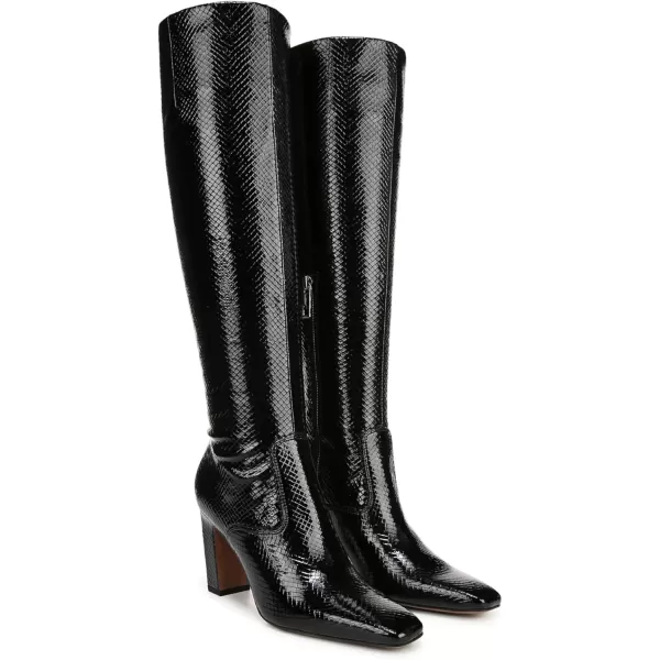 Franco Sarto Womens Classic Knee High BootBlack Snake