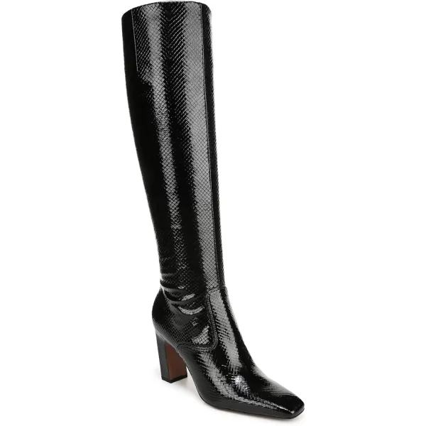 Franco Sarto Womens Classic Knee High BootBlack Snake