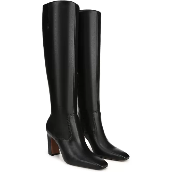 Franco Sarto Womens Classic Knee High BootBlack Stretch Wide Calf