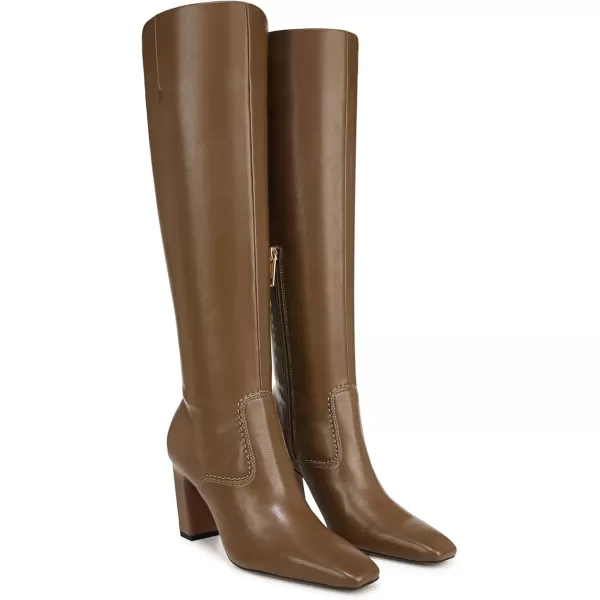 Franco Sarto Womens Classic Knee High BootWoodland Brown Stretch