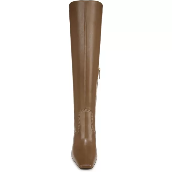 Franco Sarto Womens Classic Knee High BootWoodland Brown Stretch Wide Calf