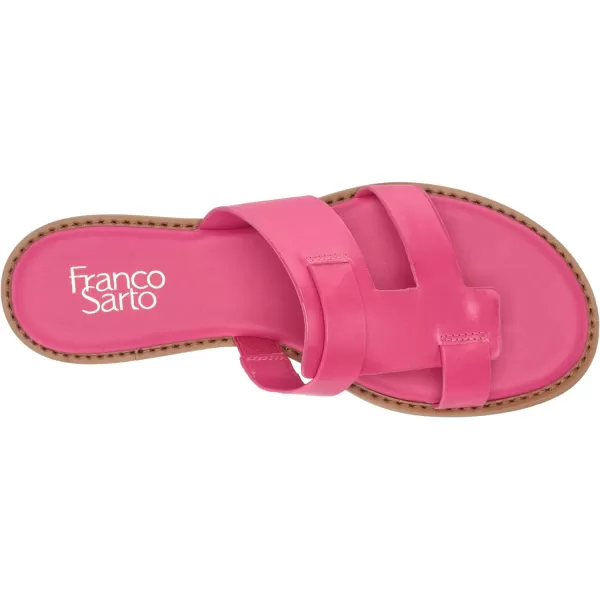 Franco Sarto Womens Gretta Flat SandalPink Leather