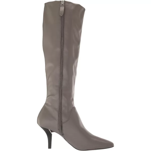 Franco Sarto Womens Lyla Pointed Toe Knee High BootsGrey Wide Calf Leather