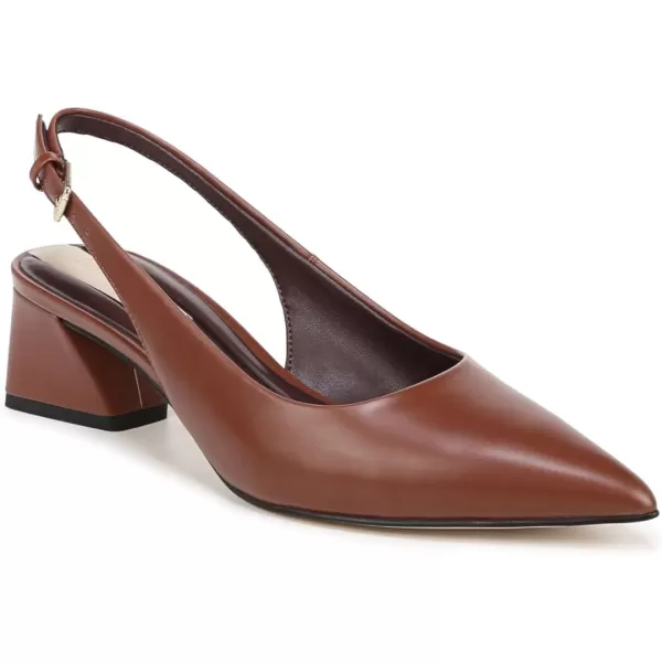 Franco Sarto Womens Racer Slingback PumpAcorn Brown Leather