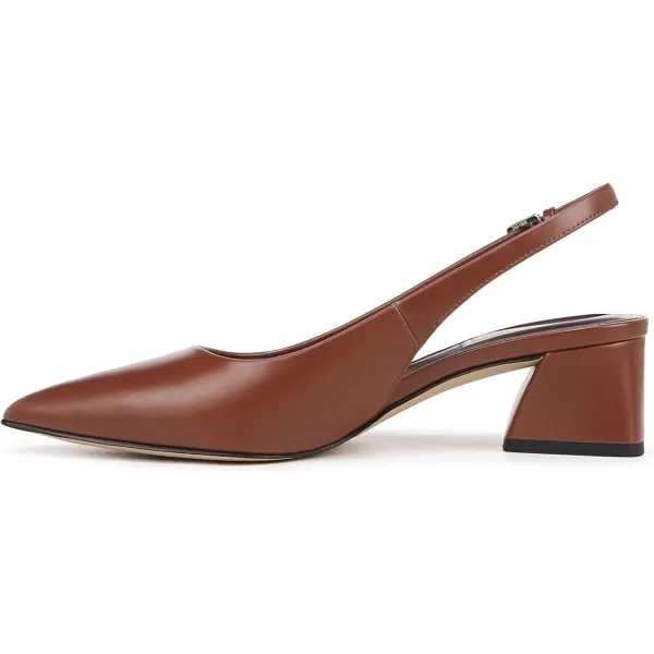 Franco Sarto Womens Racer Slingback PumpAcorn Brown Leather