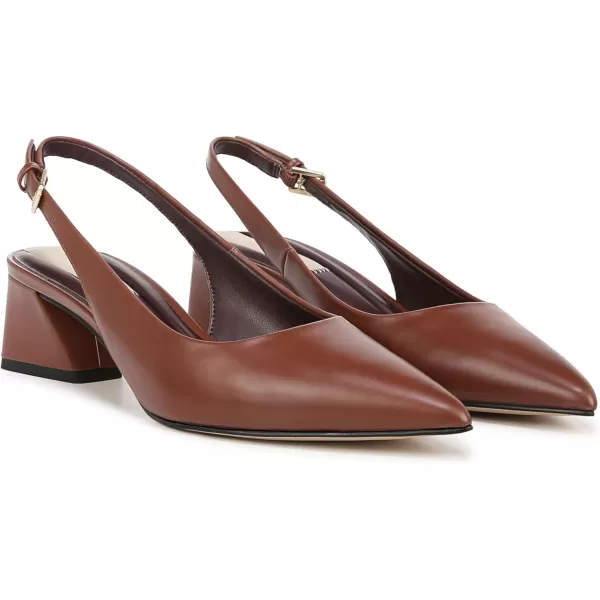 Franco Sarto Womens Racer Slingback PumpAcorn Brown Leather