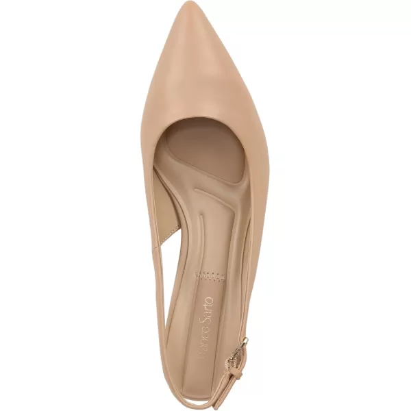 Franco Sarto Womens Racer Slingback PumpBeige Leather