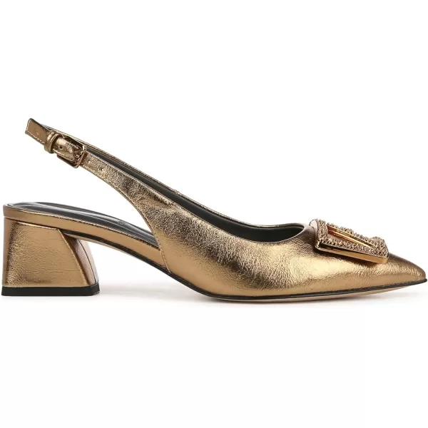 Franco Sarto Womens Racer Slingback PumpBronze Metallic Ornament