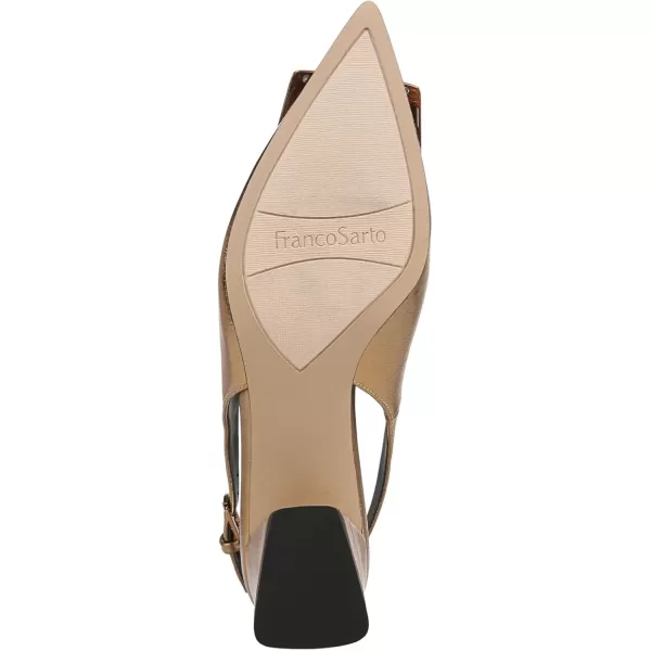 Franco Sarto Womens Racer Slingback PumpBronze Metallic Ornament