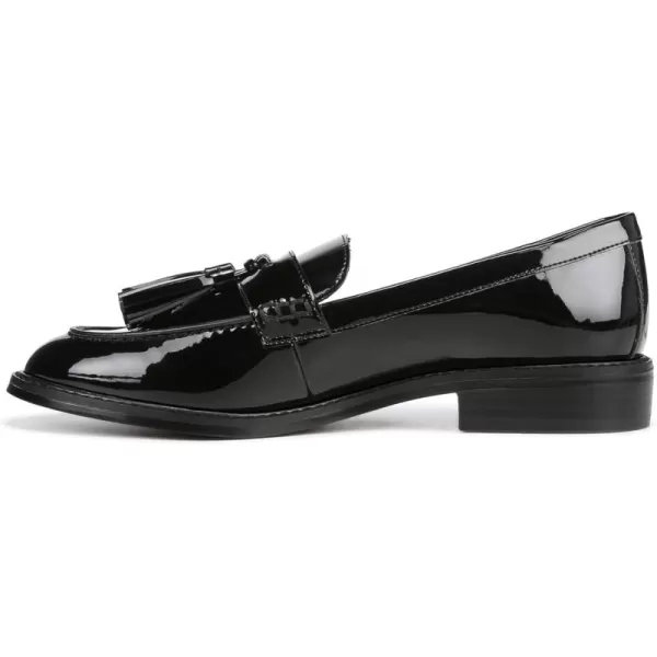 Franco Sarto Womens Carolynn Low Slip on Tassel LoafersBlack Patent