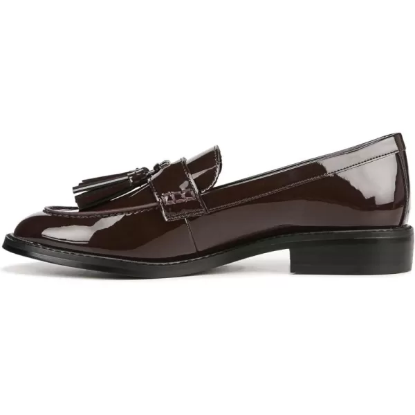 Franco Sarto Womens Carolynn Low Slip on Tassel LoafersHickory Brown Patent