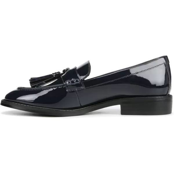 Franco Sarto Womens Carolynn Low Slip on Tassel LoafersNavy Patent