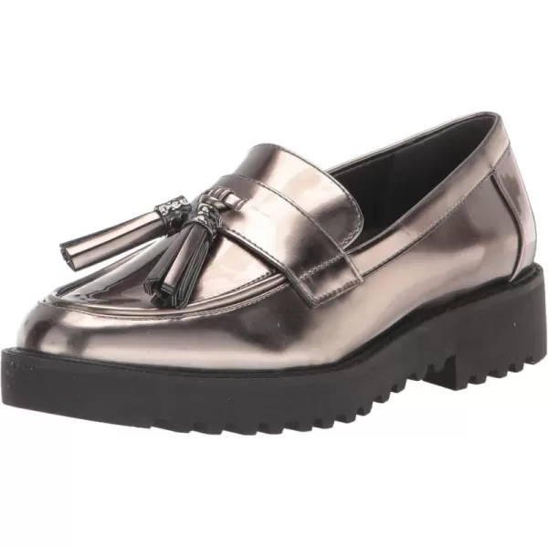 Franco Sarto Womens Carolynn Tassel LoaferPewter Metallic Grey Silver