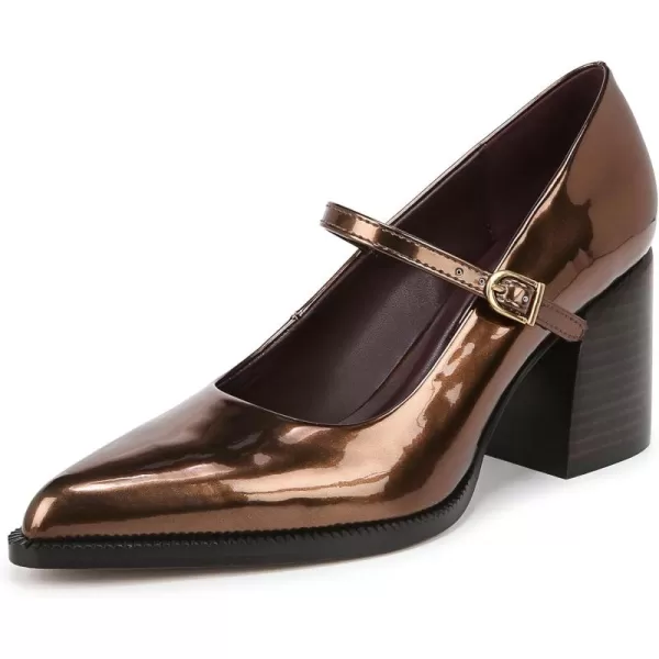 Franco Sarto Womens Classic PumpBronze Metallic