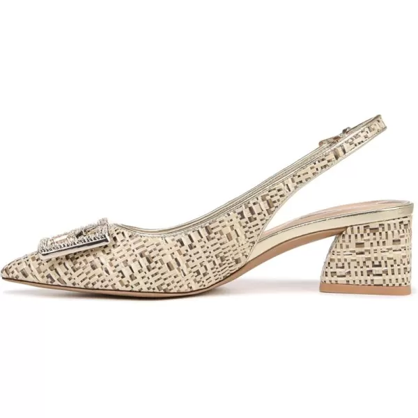 Franco Sarto Womens Racer Slingback PumpMulti Natural Raffia Fabric