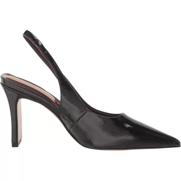 Franco Sarto Womens Averie Pointed Toe Slingback High Heel PumpBlack Crinkle