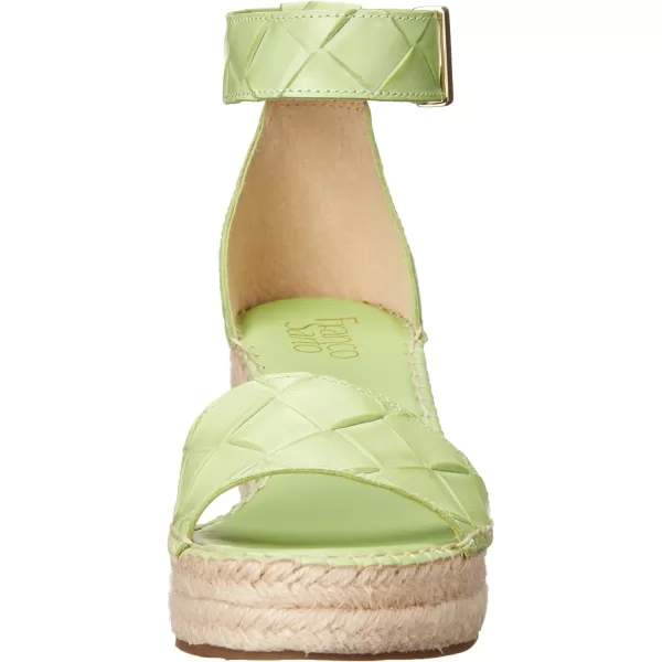 Franco Sarto Womens Clemens Jute Wrapped Espadrille Wedge Heel SandalsMint Glow