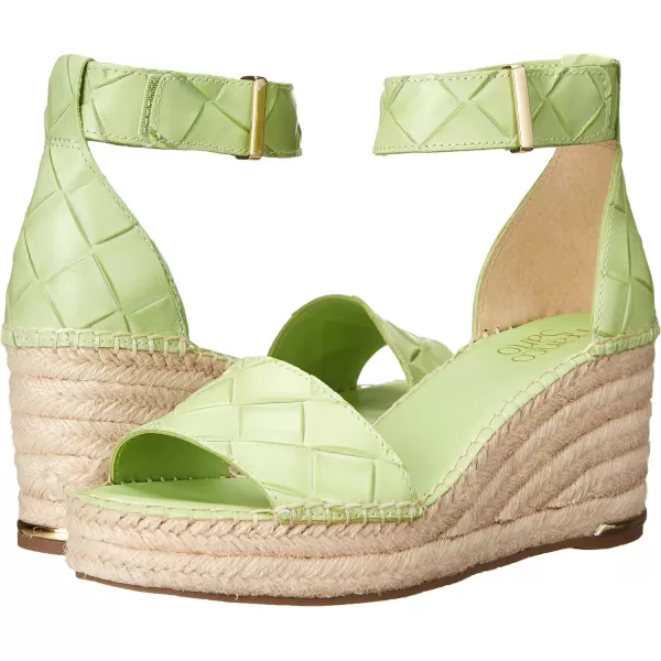 Franco Sarto Womens Clemens Jute Wrapped Espadrille Wedge Heel SandalsMint Glow