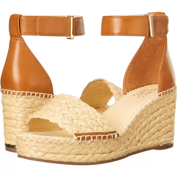 Franco Sarto Womens Clemens Jute Wrapped Espadrille Wedge Heel SandalsNatural