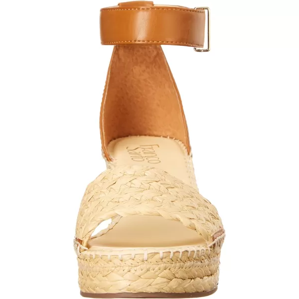 Franco Sarto Womens Clemens Jute Wrapped Espadrille Wedge Heel SandalsNatural