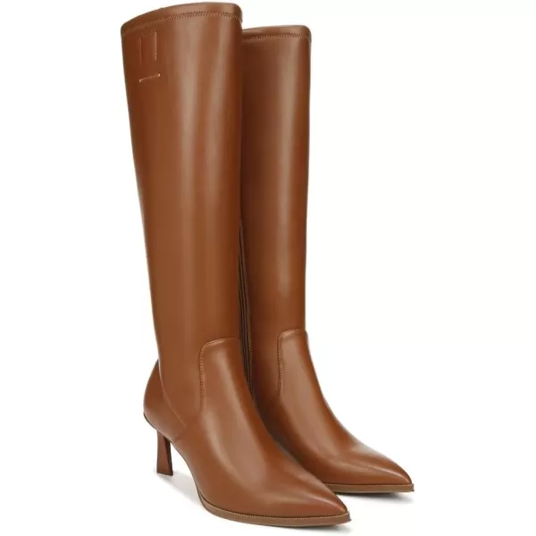 Franco Sarto Womens Daytona Pointed Toe Tall Boot Knee HighCognac Brown Stretch