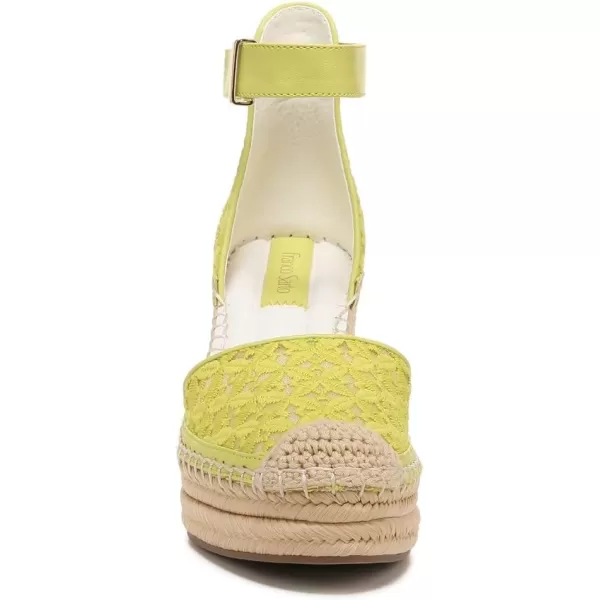 Franco Sarto Womens Marsha Espadrille Wedge SandalPear Green Lace