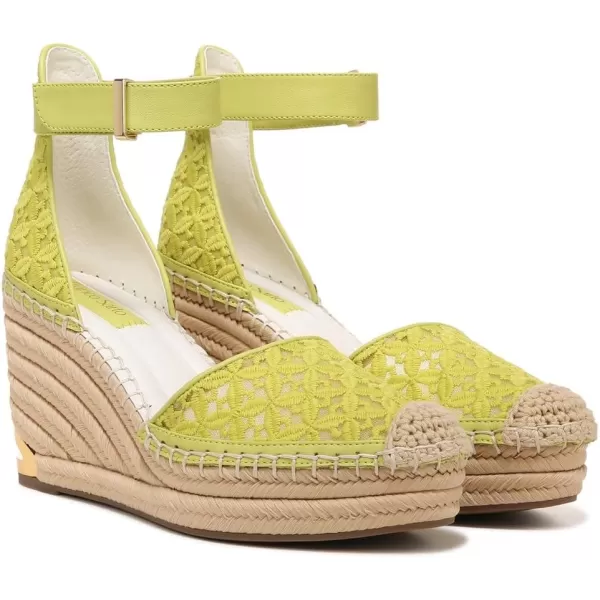 Franco Sarto Womens Marsha Espadrille Wedge SandalPear Green Lace