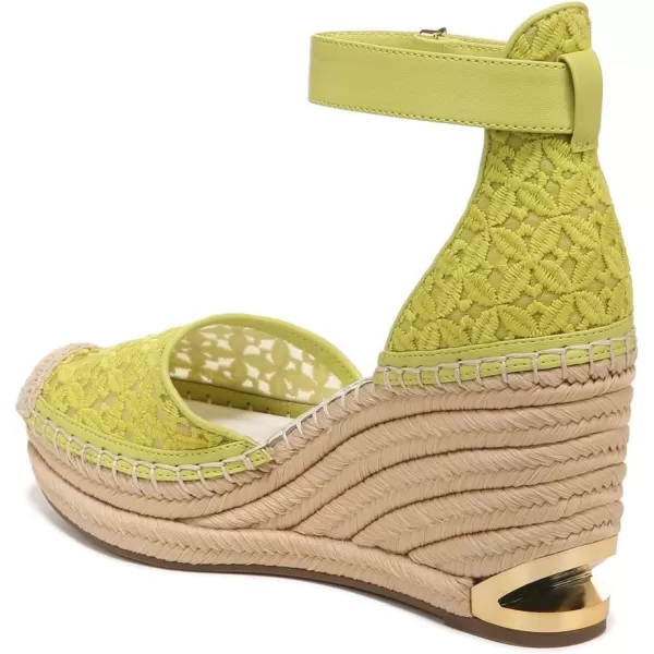 Franco Sarto Womens Marsha Espadrille Wedge SandalPear Green Lace