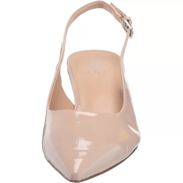 Franco Sarto Womens Racer Slingback PumpBeige Nude Patent