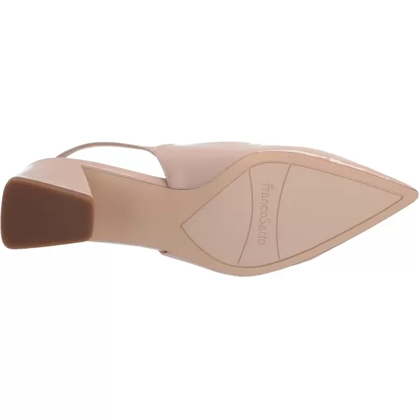 Franco Sarto Womens Racer Slingback PumpBeige Nude Patent