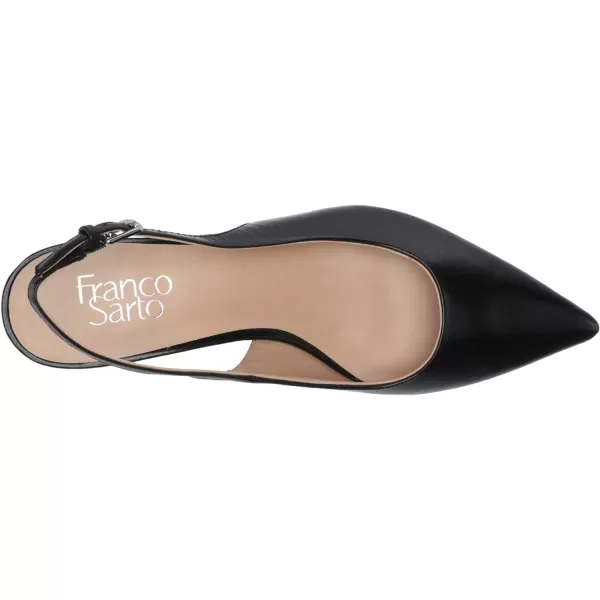 Franco Sarto Womens Racer Slingback PumpBlack Leather