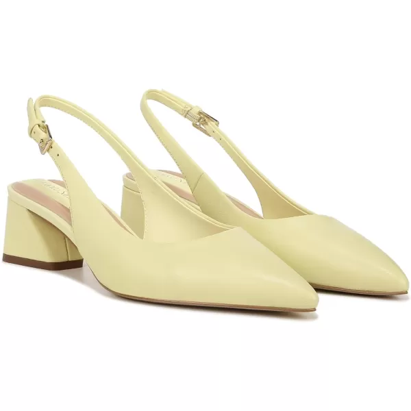 Franco Sarto Womens Racer Slingback PumpCitron Yellow Leather