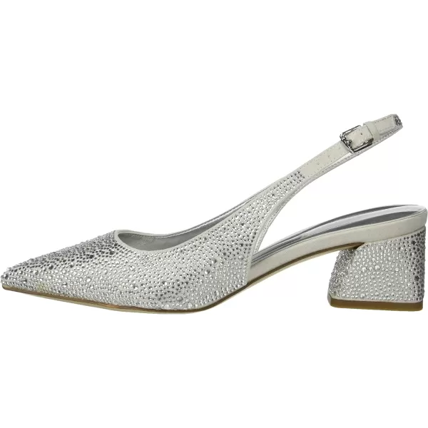 Franco Sarto Womens Racer Slingback PumpPlatinum Silver