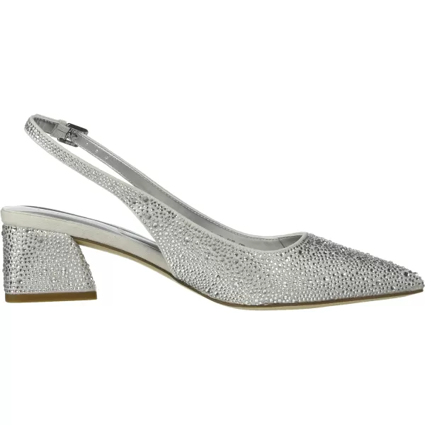 Franco Sarto Womens Racer Slingback PumpPlatinum Silver