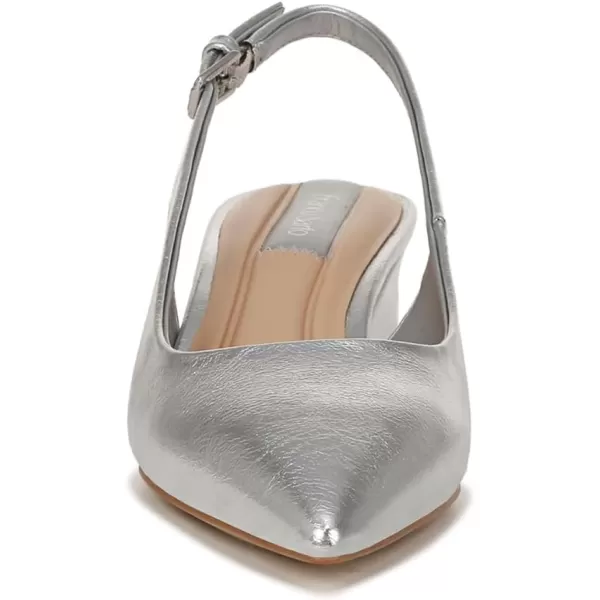 Franco Sarto Womens Racer Slingback PumpSilver Metallic