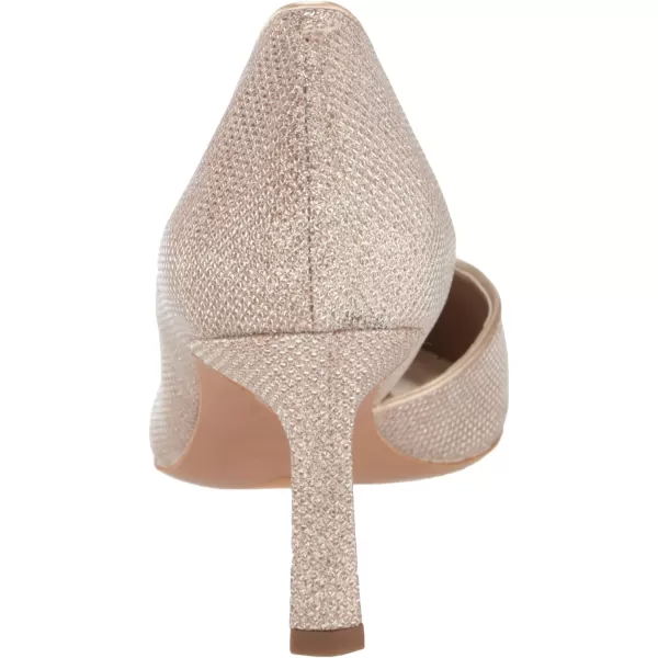 Franco Sarto Womens Tana Pointed Toe DOrsay Mid Heel PumpPlatinum Silver