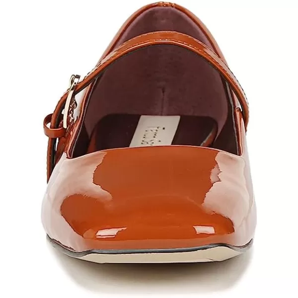 Franco Sarto Womens Tinsley Mary Jane FlatsRetro Orange Patent