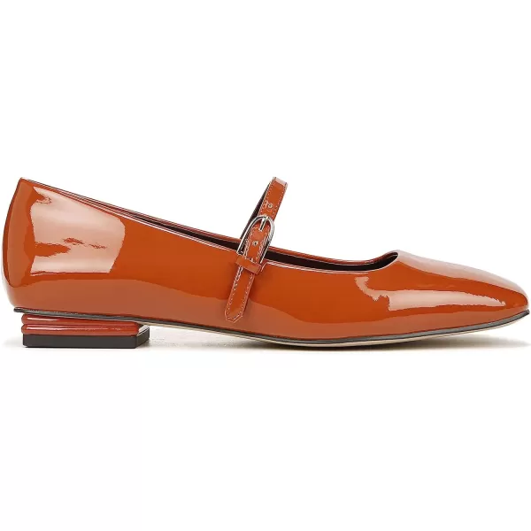 Franco Sarto Womens Tinsley Mary Jane FlatsRetro Orange Patent