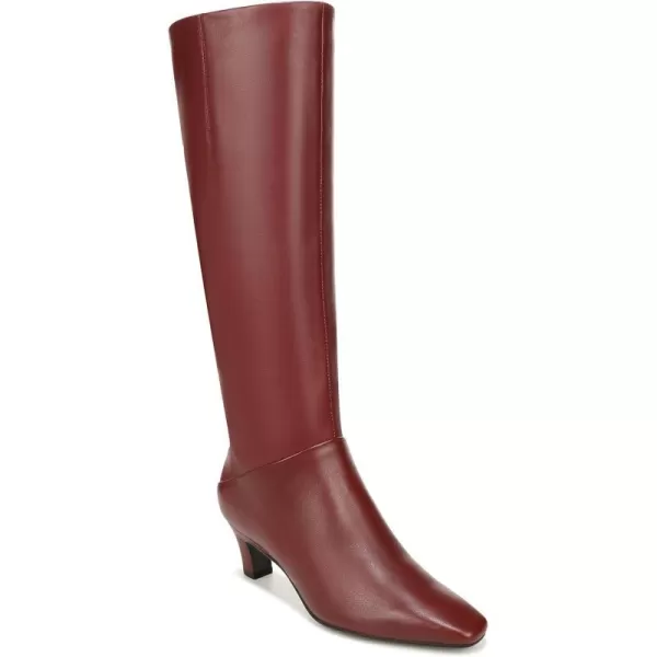 Franco Sarto Womens Andria Pointed Toe Tall Boot Knee HighClaret Red Leather