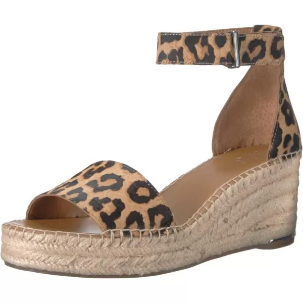 Franco Sarto Womens Clemens Jute Wrapped Espadrille Wedge Heel SandalsCamel