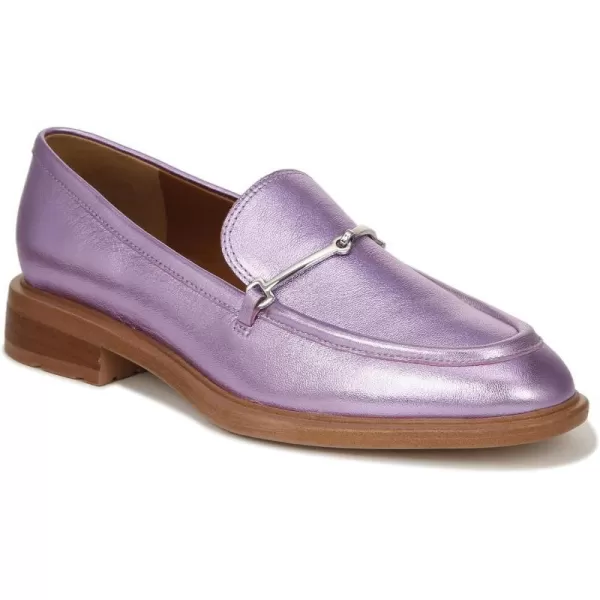 Franco Sarto Womens EDA Classic Slip on LoaferLilac Purple Metallic Leather