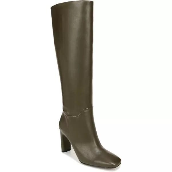 Franco Sarto Womens Flexa High Square Toe Tall Boot KneeOlive Green Leather