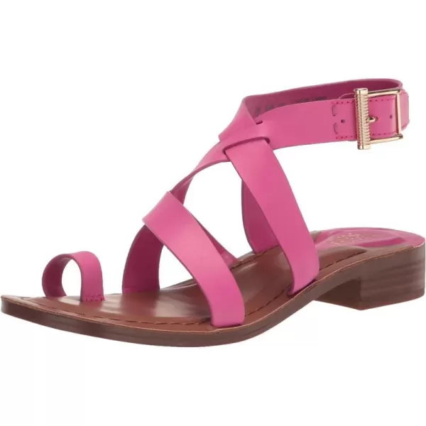 Franco Sarto Womens Ina Strappy Sandal FlatPink Leather