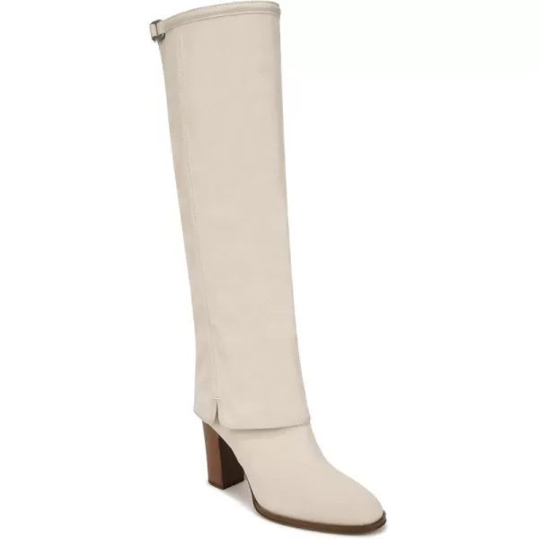 Franco Sarto Womens Informa West Tall Heeled Boot Knee HighEcru White Suede