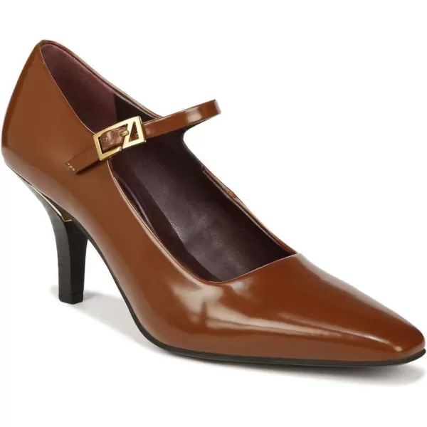 Franco Sarto Womens Lola Mary Jane High Heel PumpTobacco Brown Gloss