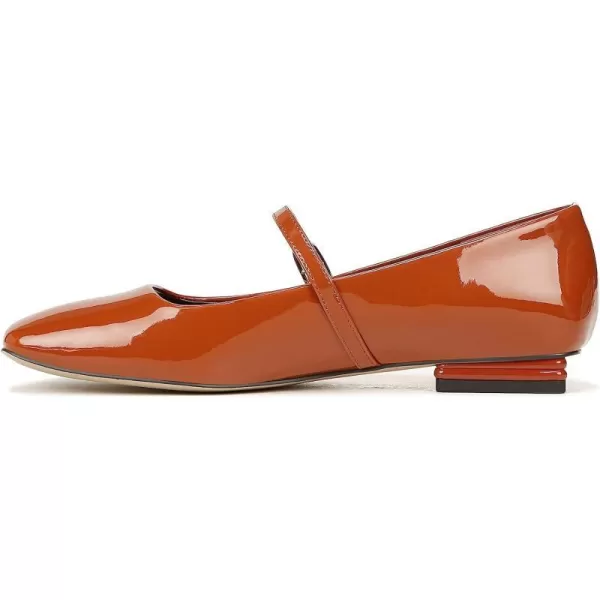 Franco Sarto Womens Tinsley Mary Jane FlatsRetro Orange Patent