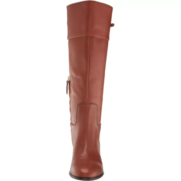 Franco Sarto Womens Jazrin Tall Riding Boots Knee HighCognac Brown Wide Calf Leather