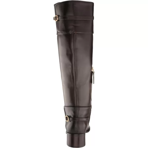 Franco Sarto Womens Jazrin Tall Riding Boots Knee HighDark Brown Wide Calf Leather